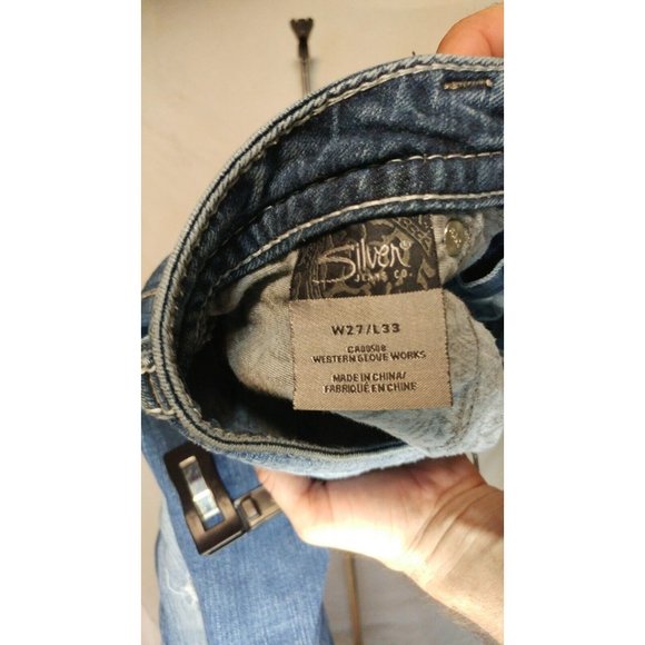 Silver Jeans Pioneeer Style Distressed 27/33 - Picture 4 of 4